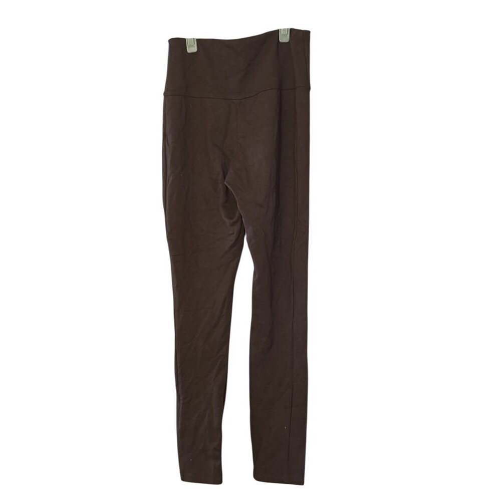 Ruby Ribbon Womens High-Waisted Brown Leggings Size M Stretchy Activewear - Picture 2 of 3